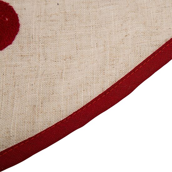 Glitzhome Led Embroidered Linen Merry Christmas Indoor Tree Skirt