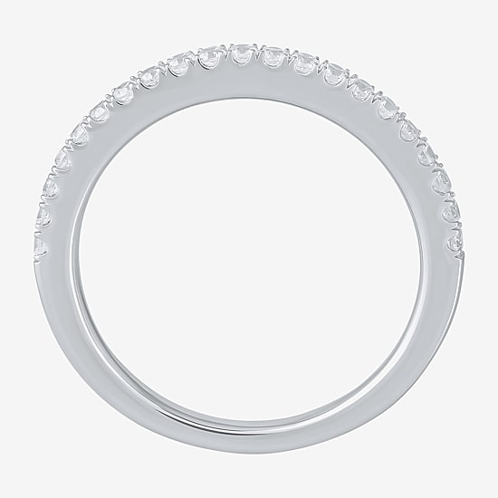 (G / I1) Womens 1/4 CT. T.W. Lab Grown White Diamond 10K Gold Wedding Band