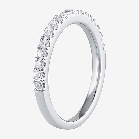 (G / I1) Womens 3/8 CT. T.W. Lab Grown White Diamond 10K Gold Wedding Band