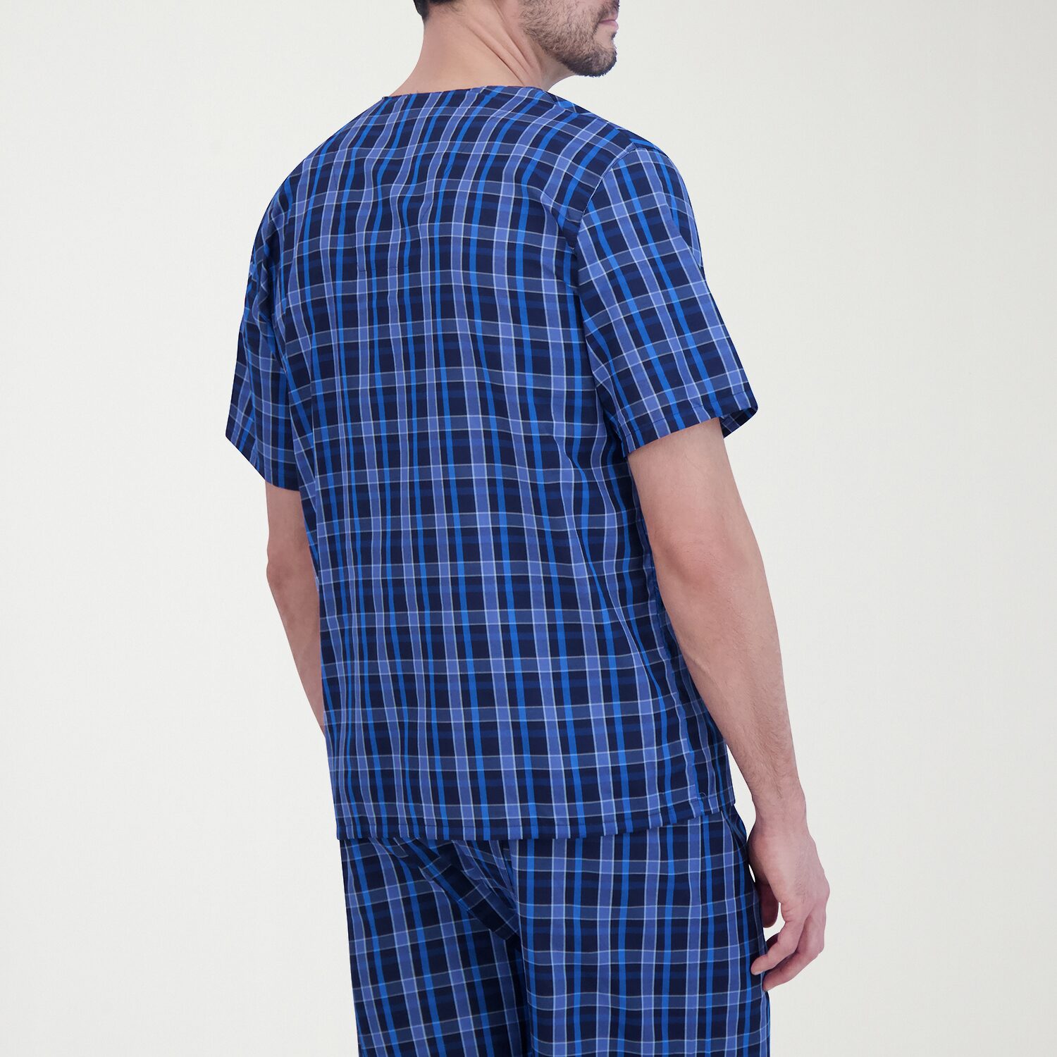 Hanes Mens V-Neck Short Sleeve 2-pc. Pajama Sets