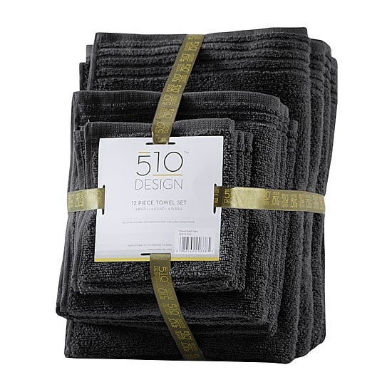 510 Design Big Bundle 12-pc. Quick Dry Solid Bath Towel Set