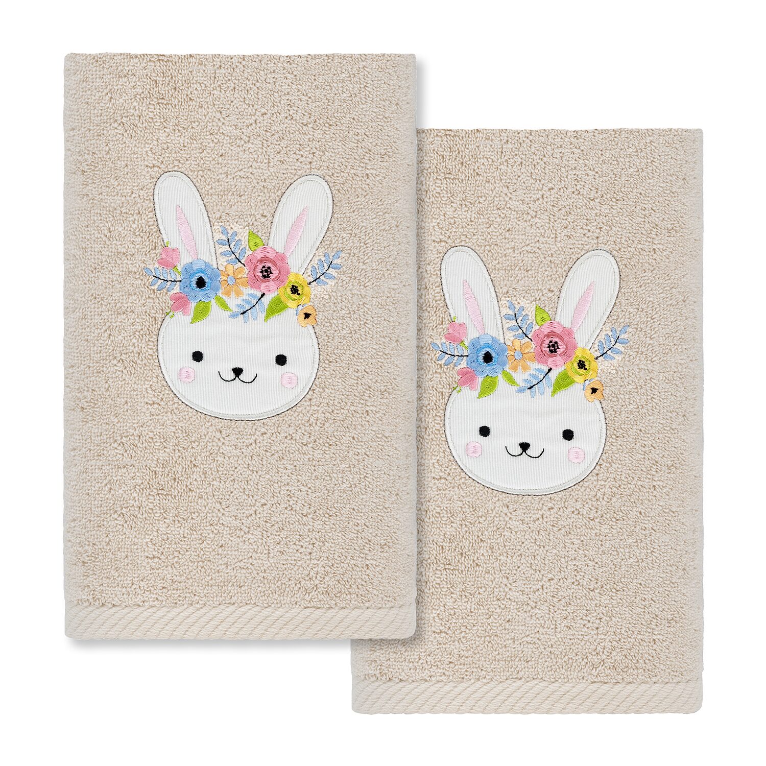 Linum Home Textiles Bee Dance Embroidered 2-pc. Hand Towel