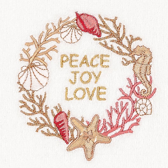 Linum Home Textiles Christmas Peace 2-pc. Hand Towel