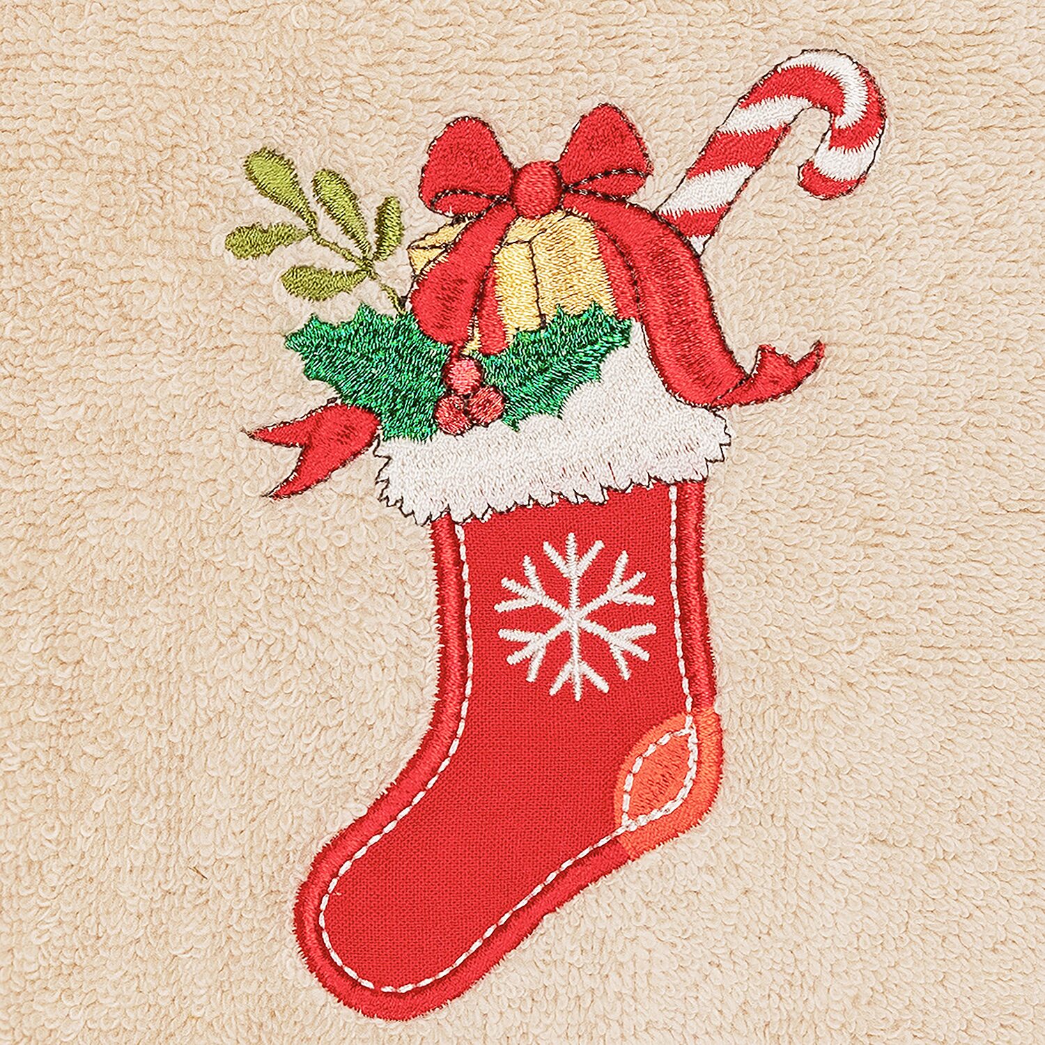 Linum Home Textiles Christmas Stocking 2-pc. Hand Towel