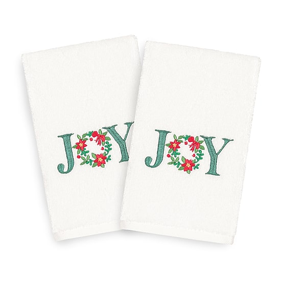 Linum Home Textiles Christmas Joy 2-pc. Hand Towel