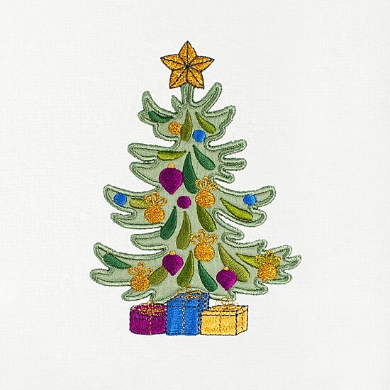Linum Home Textiles Christmas Presents Embroidered 2-pc. Hand Towel