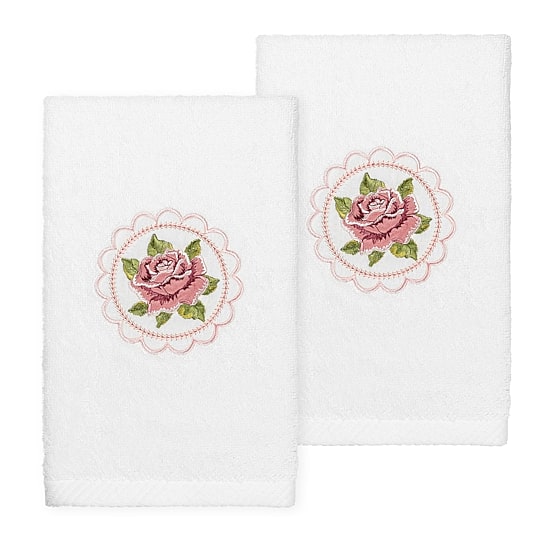 Linum Home Textiles Rosalee Embroidered 2-pc. Hand Towel