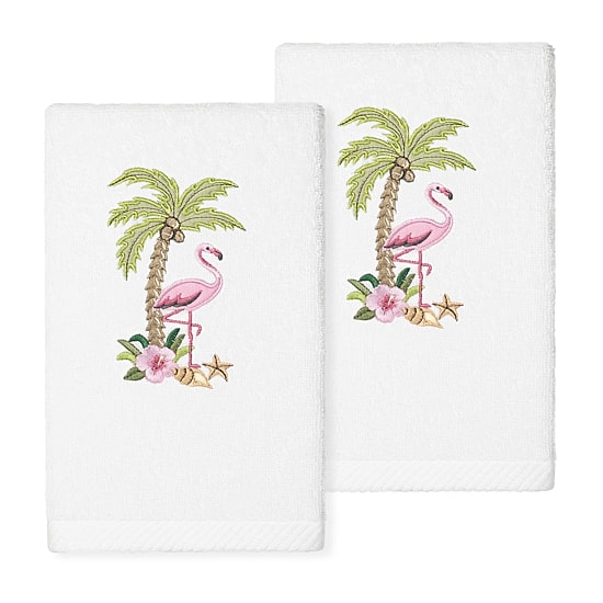 Linum Home Textiles Flora Embroidered 2-pc. Hand Towel