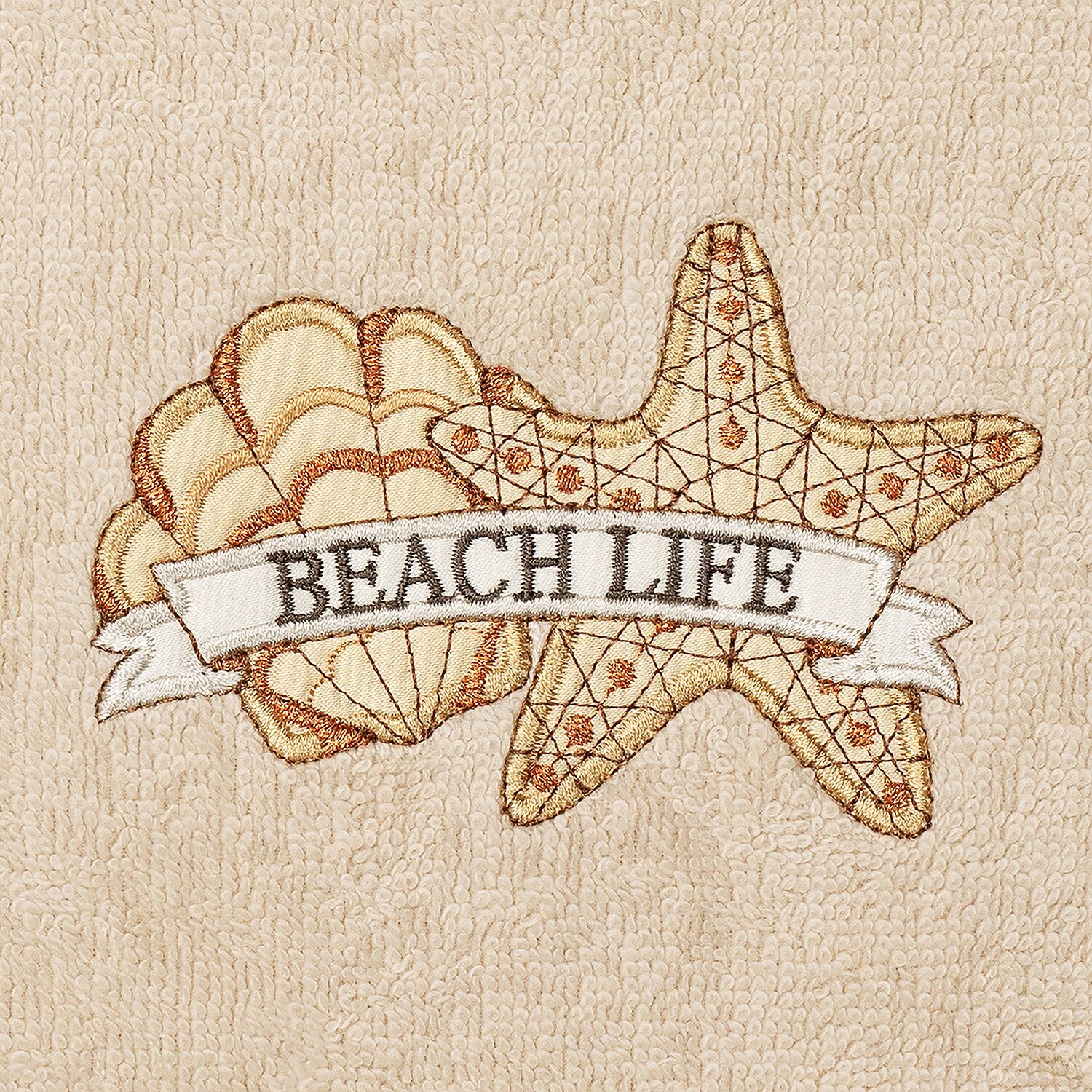 Linum Home Textiles Beach Life Embroidered 2-pc. Hand Towel