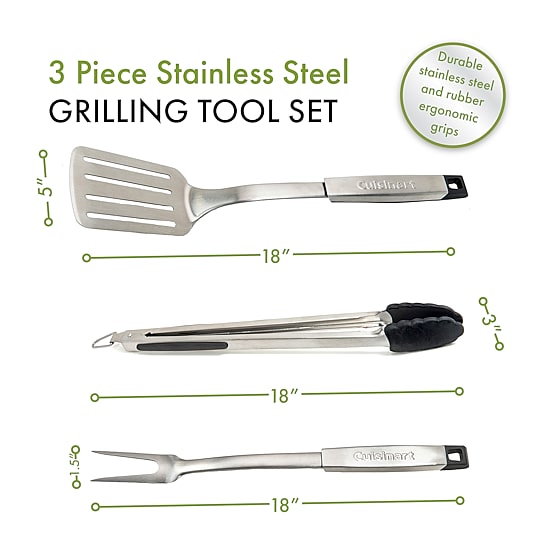Cuisinart Outdoors Professional 3-pc. Grilling Set