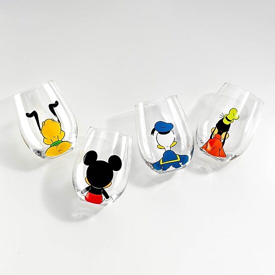 Joyjolt Disney Squad 4-pc. Wine Glass