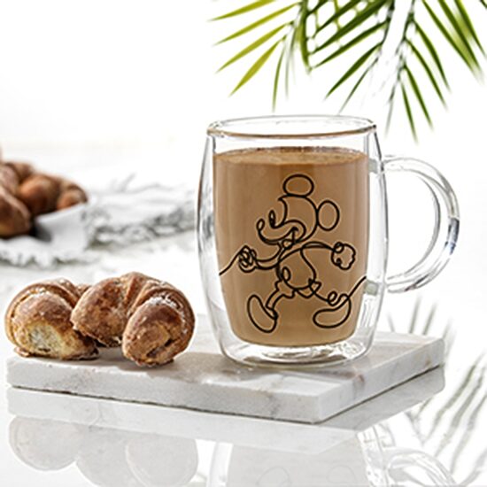 Joyjolt Mickey And Pluto Aroma 2-pc. Mickey and Friends Coffee Mug