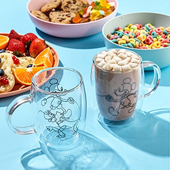 Joyjolt Mickey And Pluto Aroma 2-pc. Mickey and Friends Coffee Mug