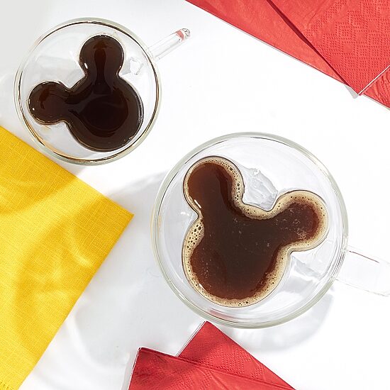 Joyjolt Mickey Mouse 3D 2-pc. Cappuccino Cup