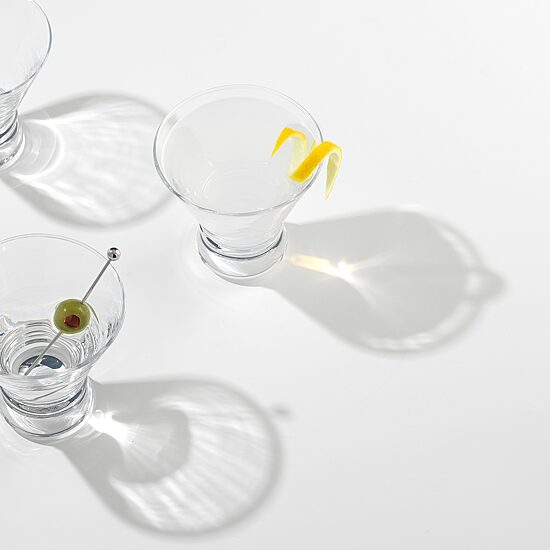 Joyjolt Afina Martini 2-pc. Martini Glass