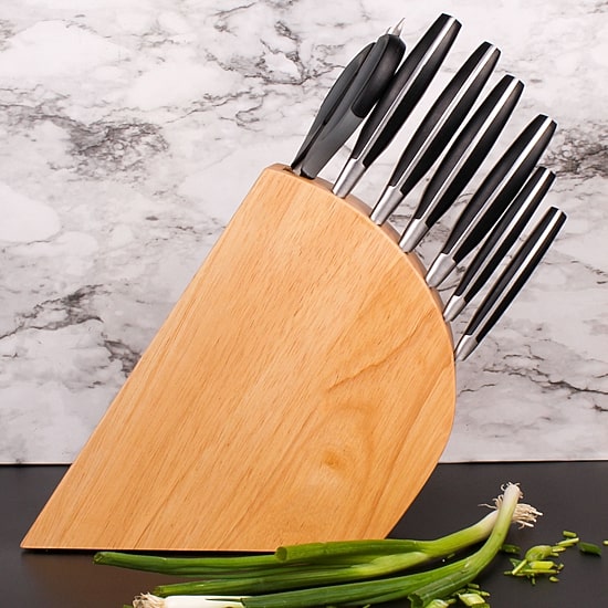 BergHOFF Essentials Forged Stainless Steel 9pc. Knife Block Set with Sharpener
