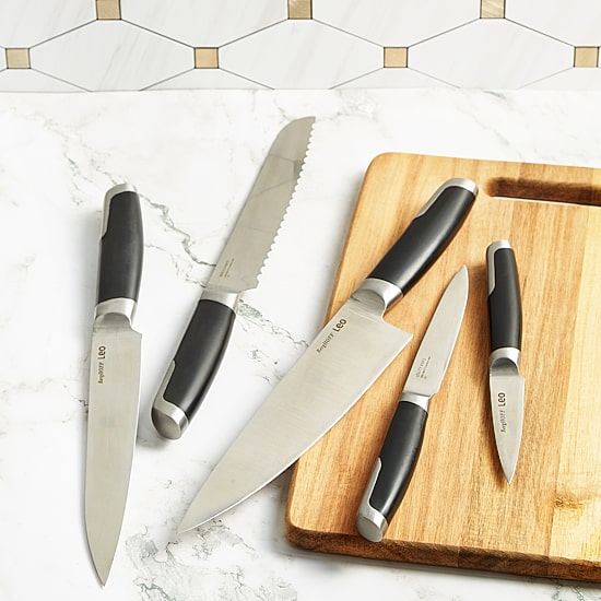 BergHOFF Leo Graphite Stainless Steel 6-pc. Knife Block Set