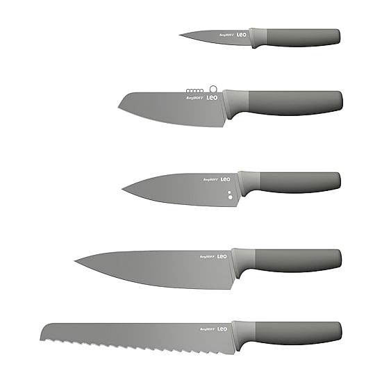 BergHOFF Balance Stainless Steel 6-pc. Knife Block Set