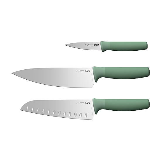 BergHOFF Leo Forest Stainless Steel 3-pc. Advanced Knife Set