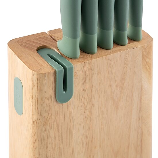BergHOFF Leo Forest Stainless Steel 6-pc. Knife Block Set