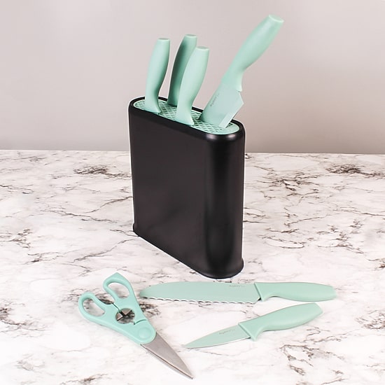 BergHOFF Leo Stainless Steel 8-pc. Universal Knife Block Set