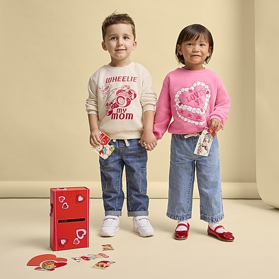 Okie Dokie Toddler & Little Girls Crew Neck Long Sleeve Sweatshirt