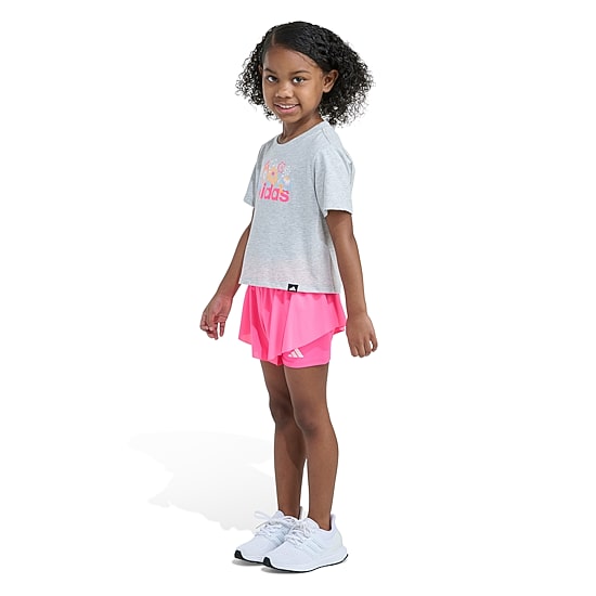 adidas Toddler Girls Jersey 2-pc. Short Set