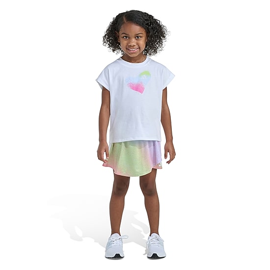 adidas Toddler Girls Jersey 2-pc. Skort Set