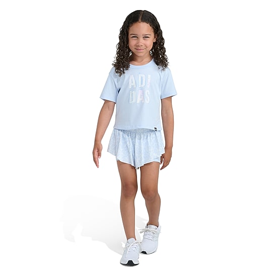 adidas Toddler Girls Jersey 2-pc. Short Set