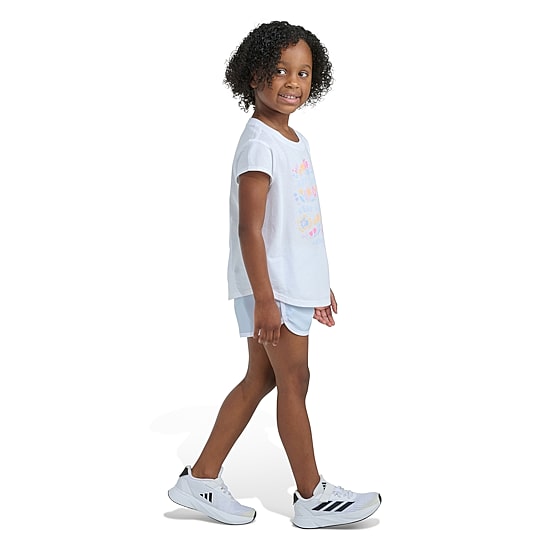 adidas Toddler Girls Jersey 2-pc. Short Set
