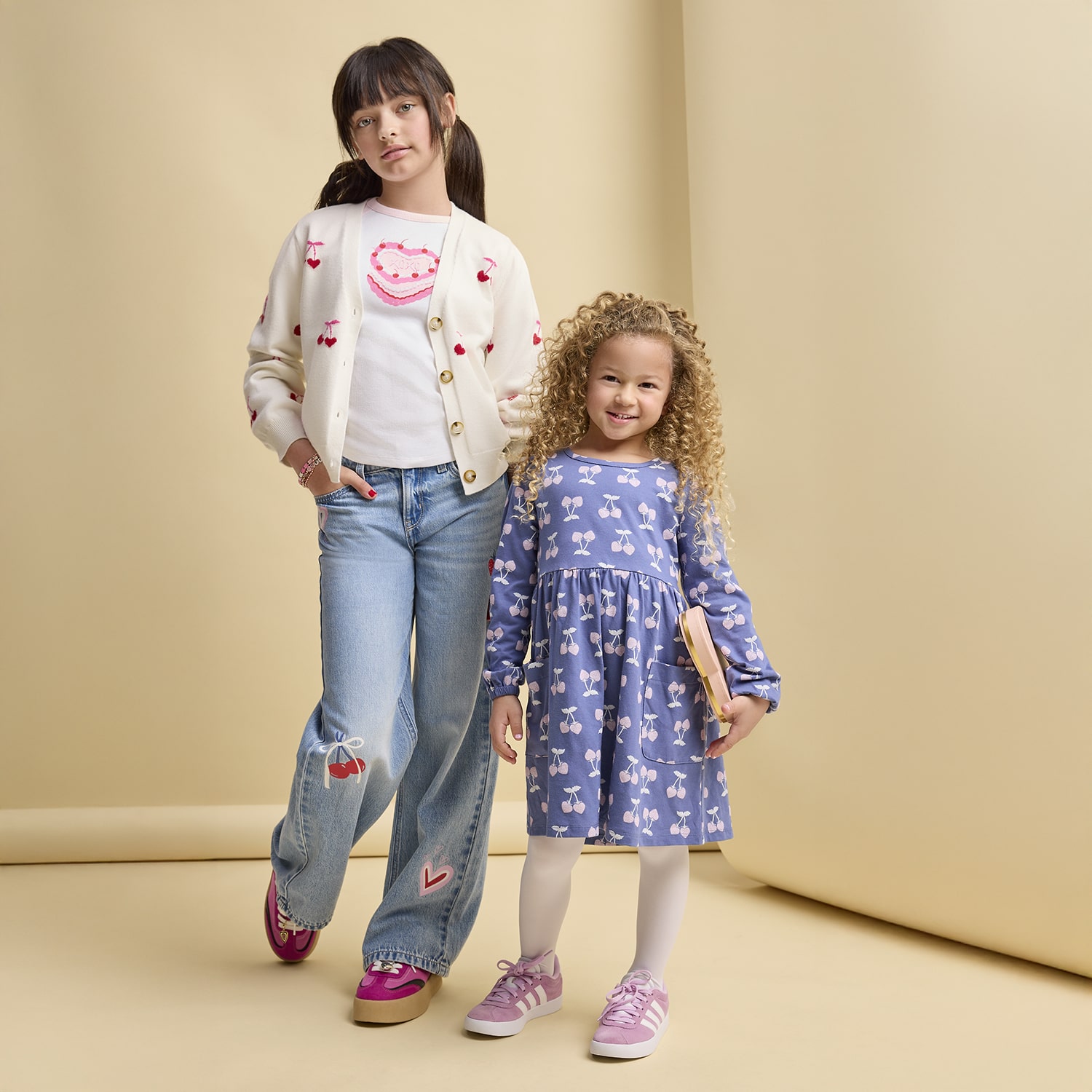 Thereabouts Little Girls Long Sleeve A-Line Dress