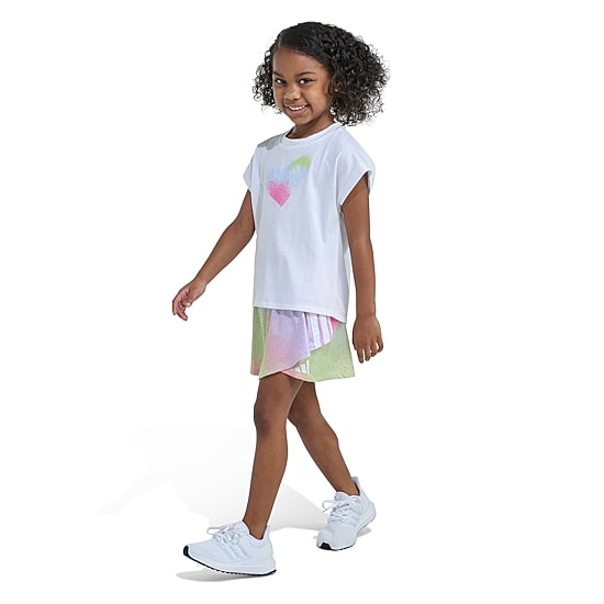 adidas Little Girls Jersey 2-pc. Skort Set