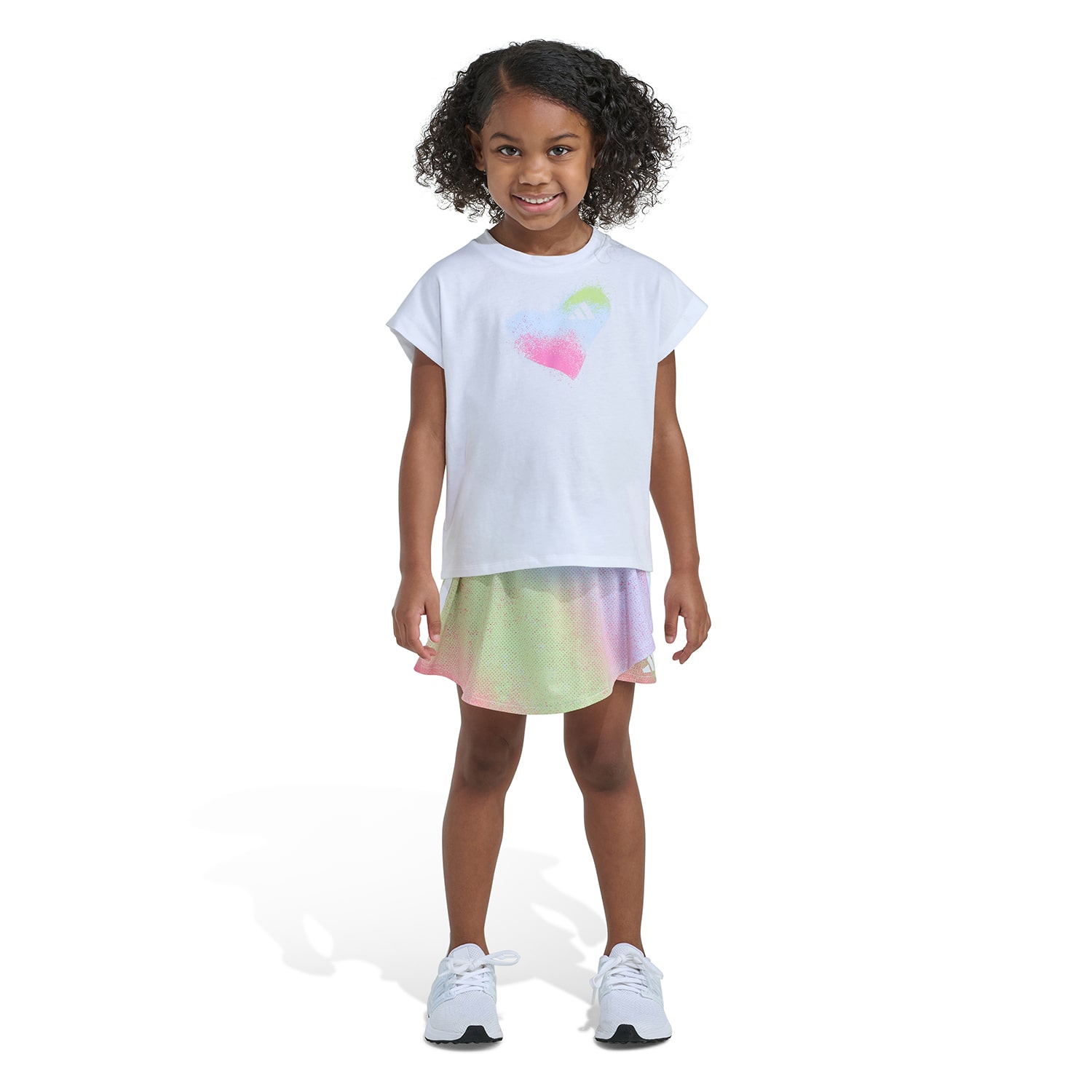 adidas Little Girls Jersey 2-pc. Skort Set