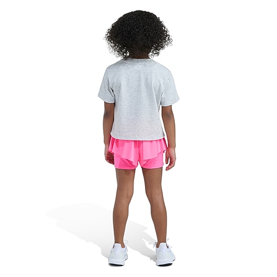 adidas Little Girls Jersey 2-pc. Short Set