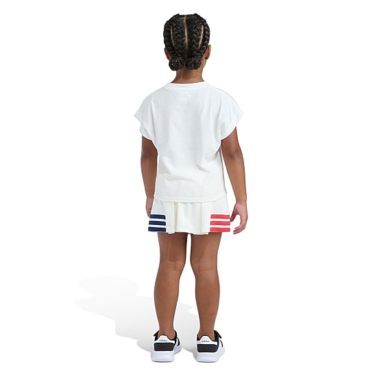 adidas Little Girls Jersey 2-pc. Skort Set