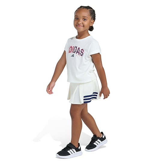 adidas Little Girls Jersey 2-pc. Skort Set