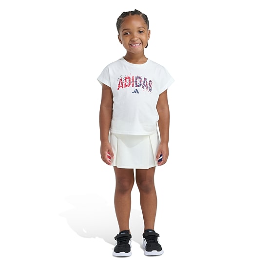adidas Little Girls Jersey 2-pc. Skort Set