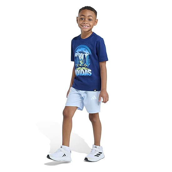 adidas Little Boys Jersey 2-pc. Short Set