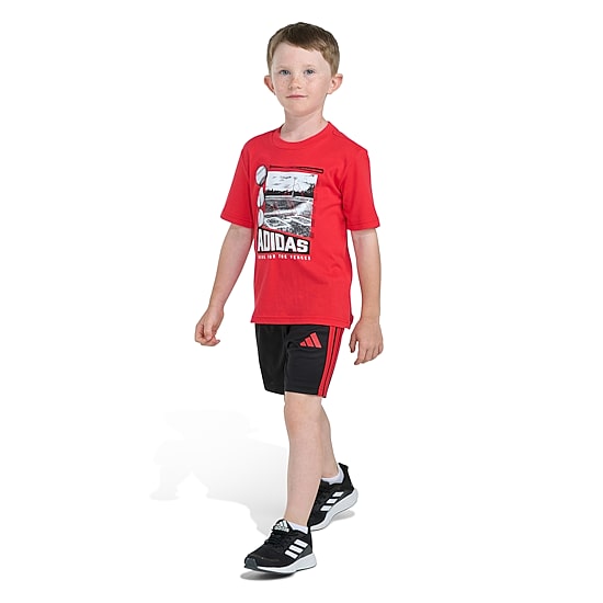 adidas Little Boys Jersey 2-pc. Short Set