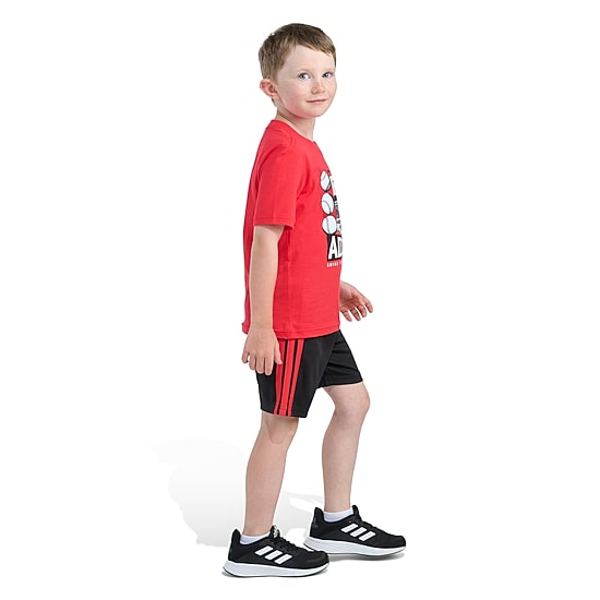 adidas Little Boys Jersey 2-pc. Short Set