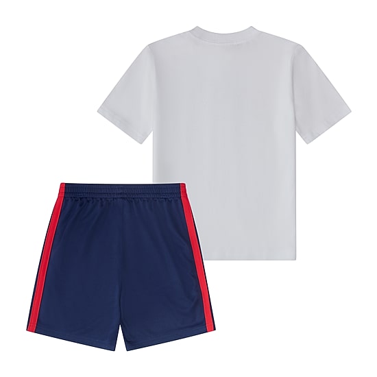 adidas Little Boys Jersey 2-pc. Short Set