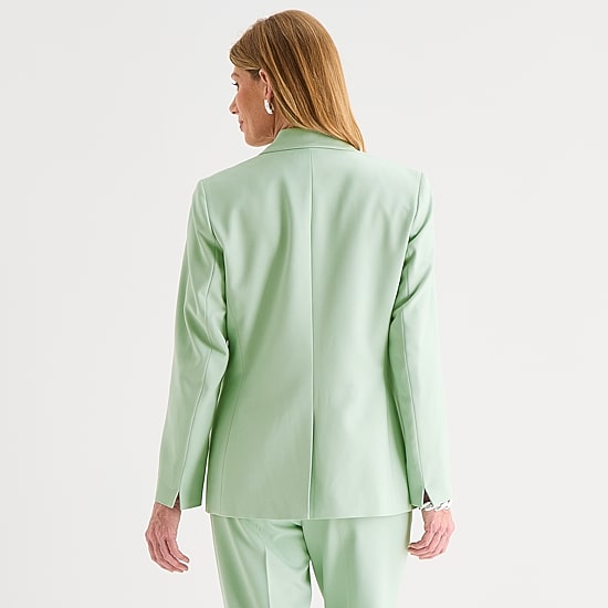 Black Label by Evan-Picone Womens Classic Fit Suit Jacket