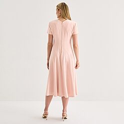 midi church dresses for young ladies Summer Yrmaups Fashion Dress for Womens Short Sleeve Swing Trendy Beach  Vacation Dress Loose V Neck Summer Hollow Out Midi Dress Church Dresses