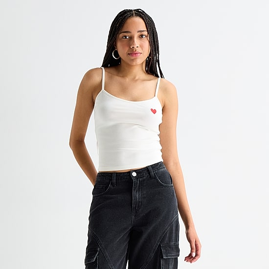 Forever 21 Womens Juniors Scoop Neck Sleeveless Camisole