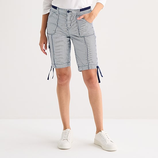 St. John's Bay Womens 11" Mid Rise Bermuda Short