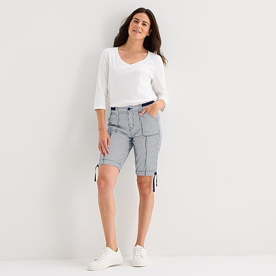 St. John's Bay Womens 11" Mid Rise Bermuda Short