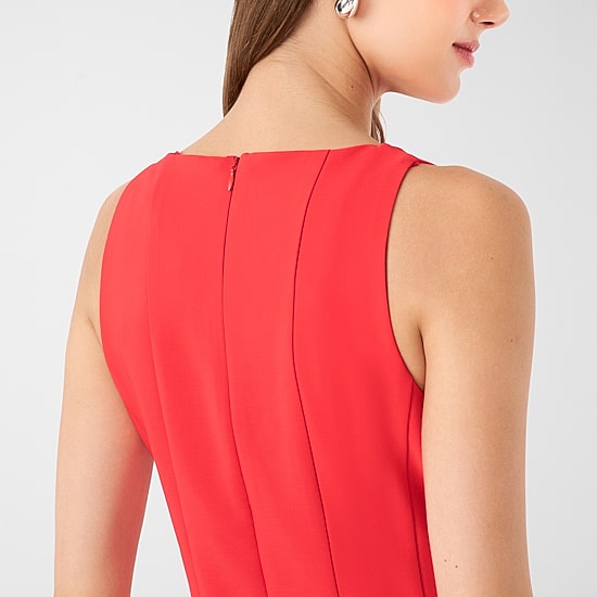 RM Rebecca Minkoff Womens Boat Neck Sleeveless Fit + Flare Dress