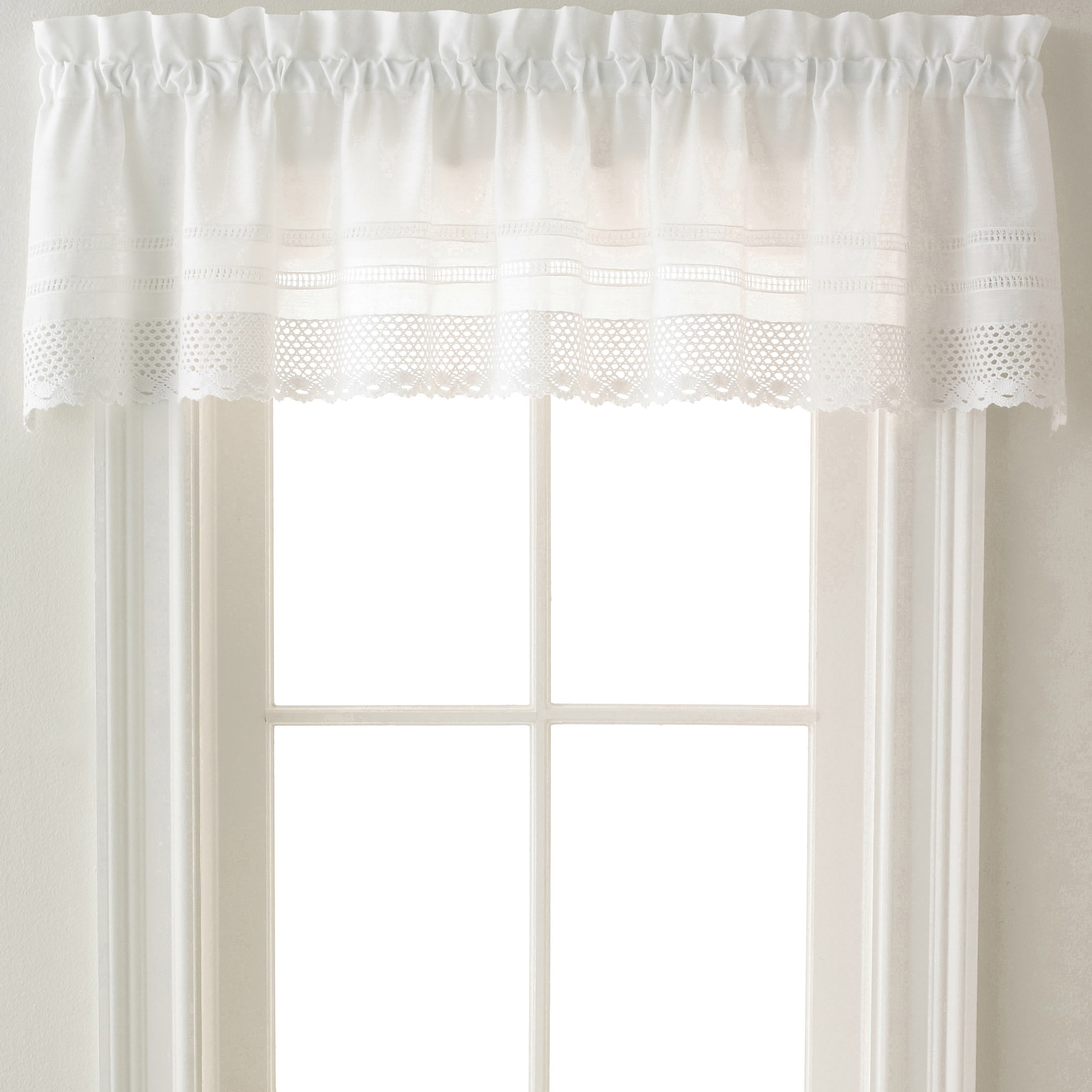 CHF Crochet Rod Pocket Tailored Valance