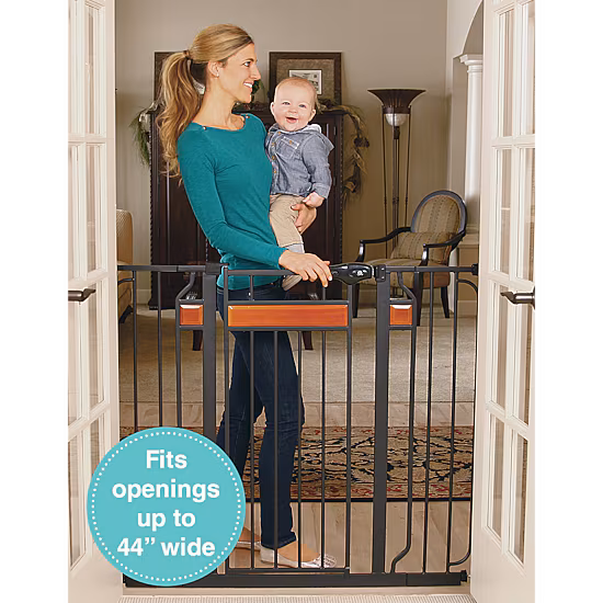 Regalo Home Accents Extra Tall Metal Walk-Through Safety Gate