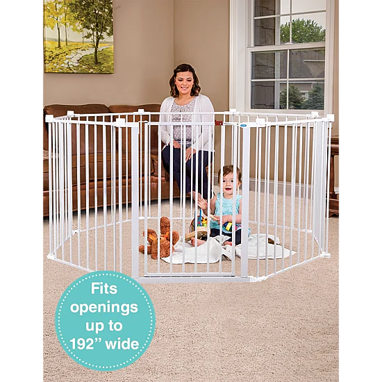 Regalo 4-IN-1 Play Yard Configurable Metal Safety Gate
